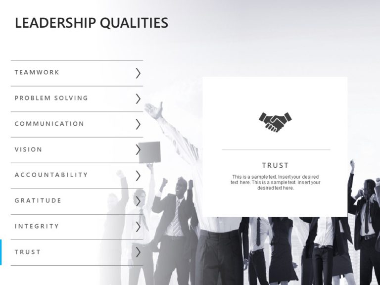Animated Leadership Qualities PowerPoint Template