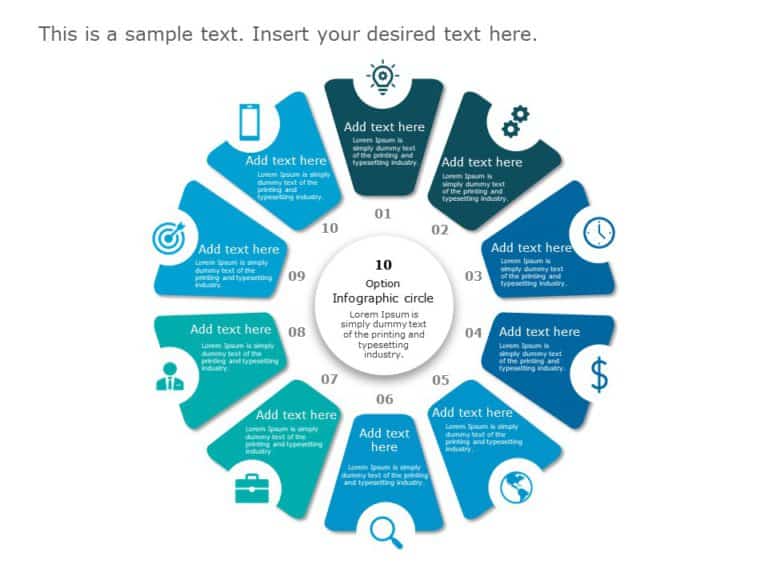 10 Circles PowerPoint Template & Google Slides Theme