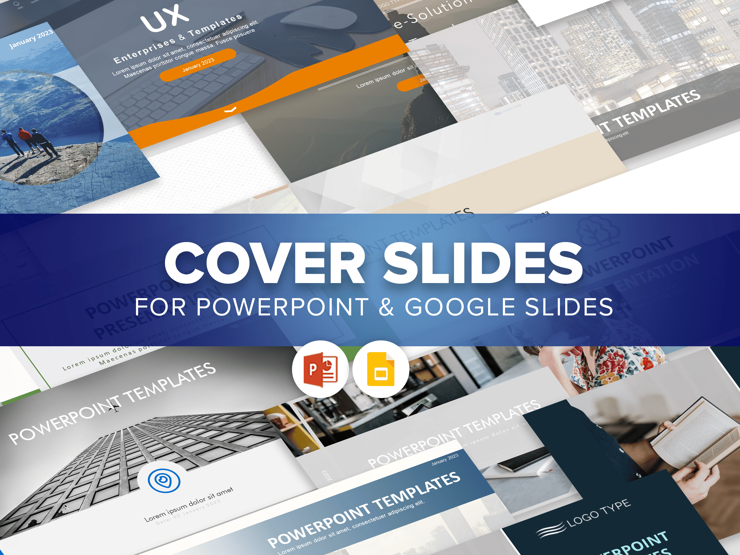 Cover Slides For PowerPoint & Google Slides Themes