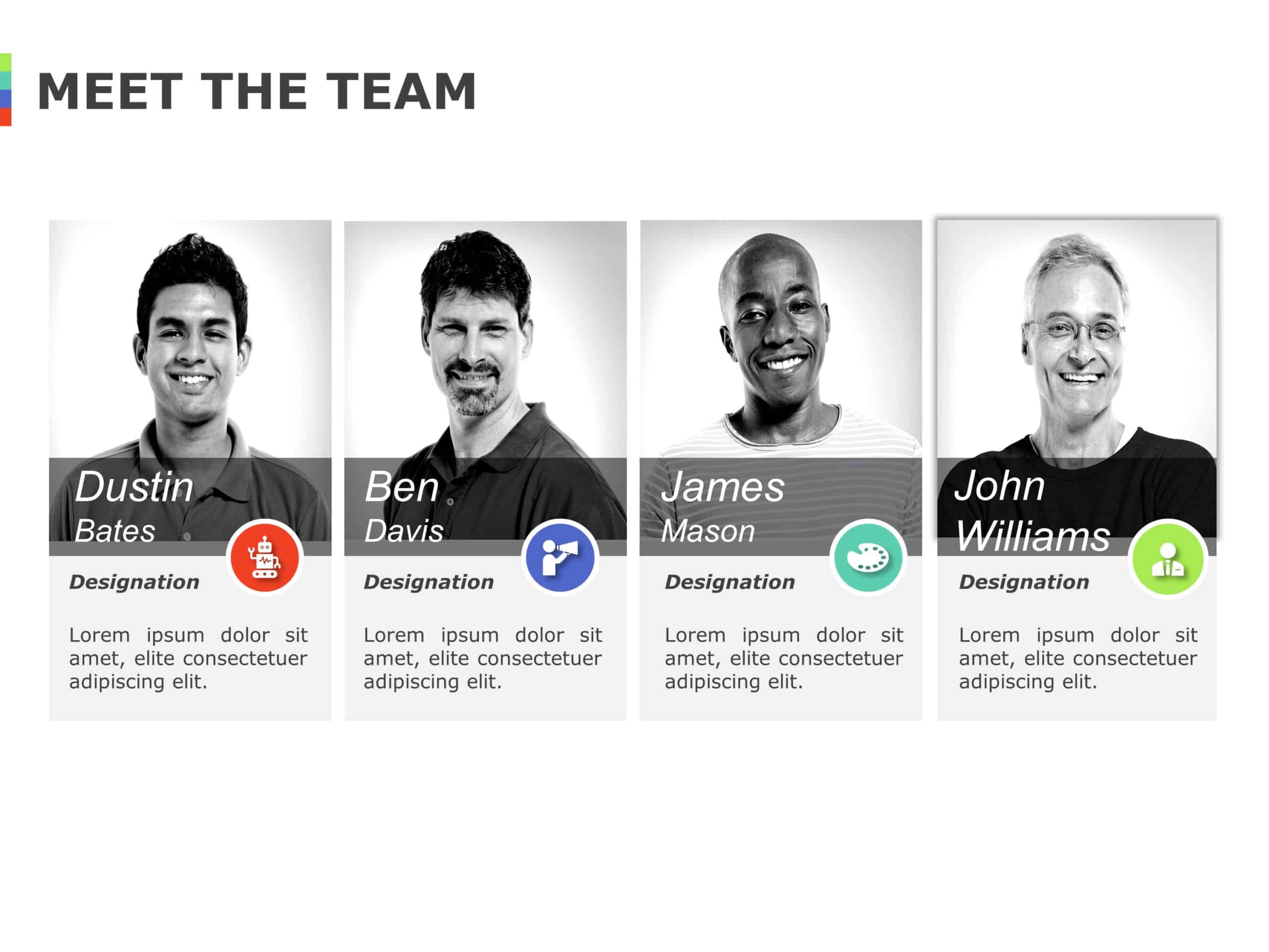 Meet the Team 04 PowerPoint Template