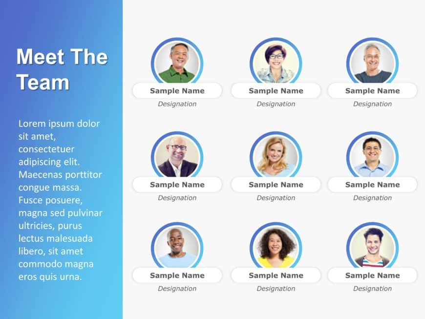 Meet the Team 07 PowerPoint Template