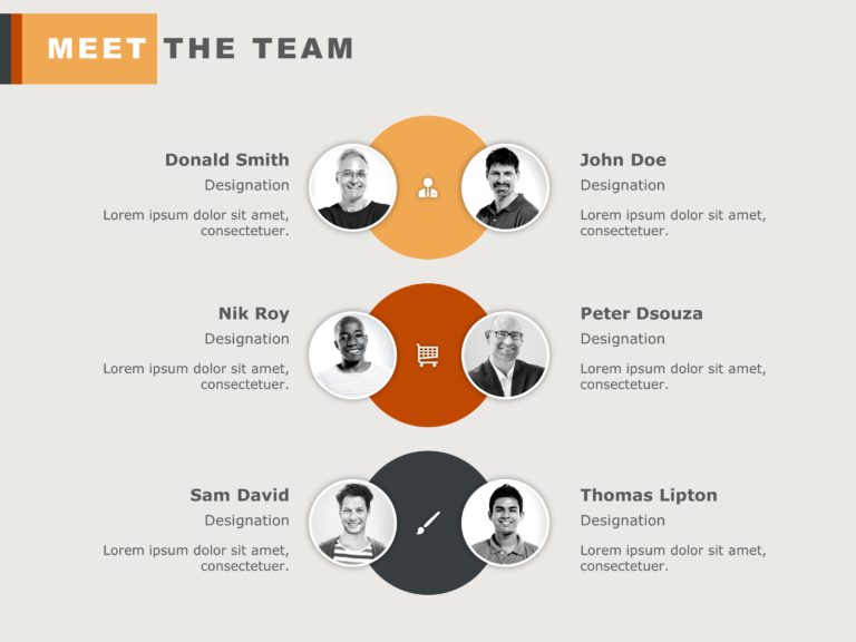 Meet the Team 09 PowerPoint Template