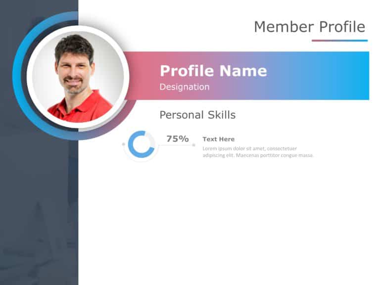 Animated Employee Profile PowerPoint Template & Google Slides Theme 2