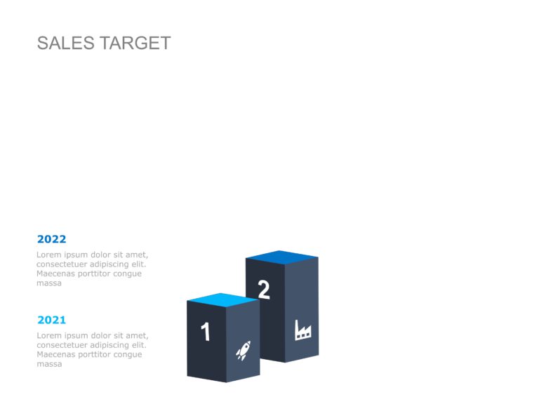 Animated Sales Target Goals PowerPoint Template & Google Slides Theme 2