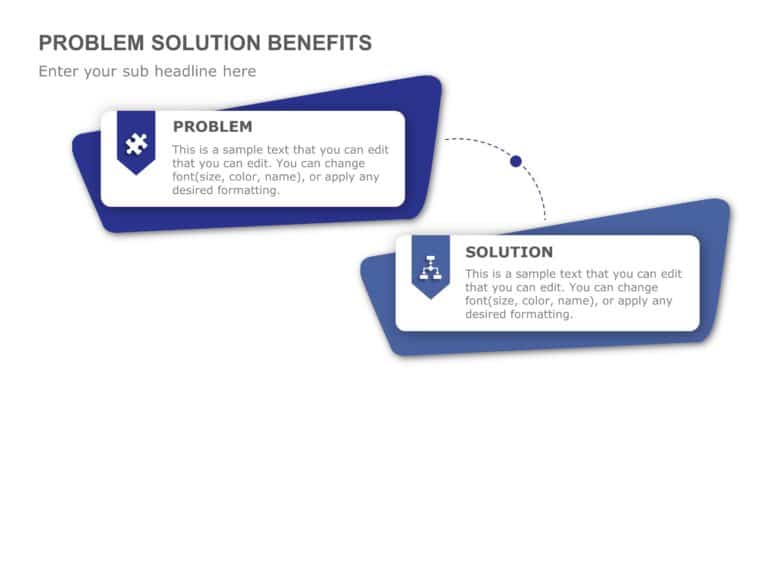 Animated Problem Solution Benefits PowerPoint Template