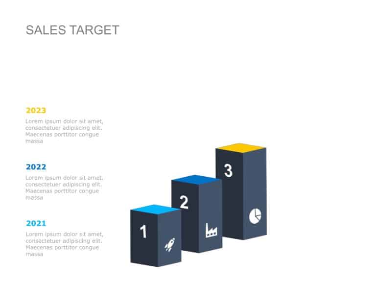 Animated Sales Target Goals PowerPoint Template & Google Slides Theme 3