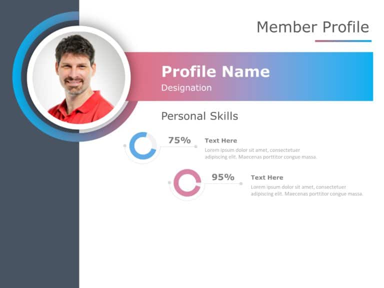 Animated Employee Profile PowerPoint Template & Google Slides Theme 3