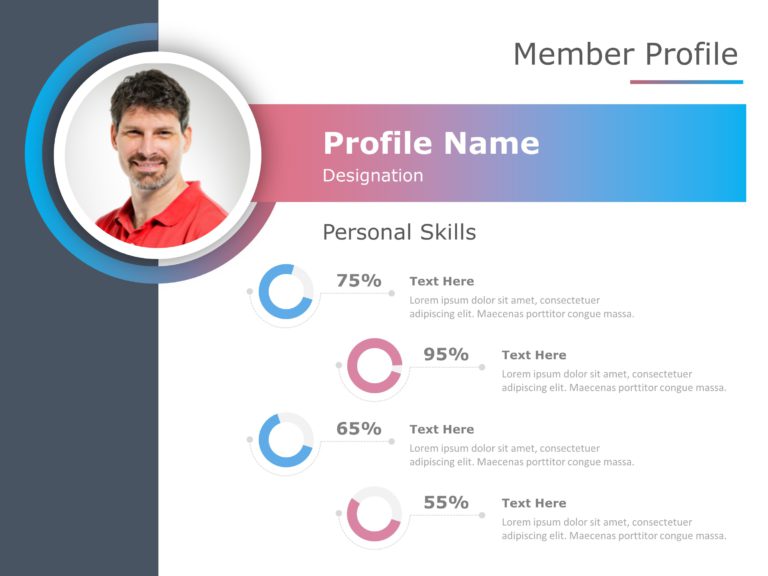 Animated Employee Profile PowerPoint Template