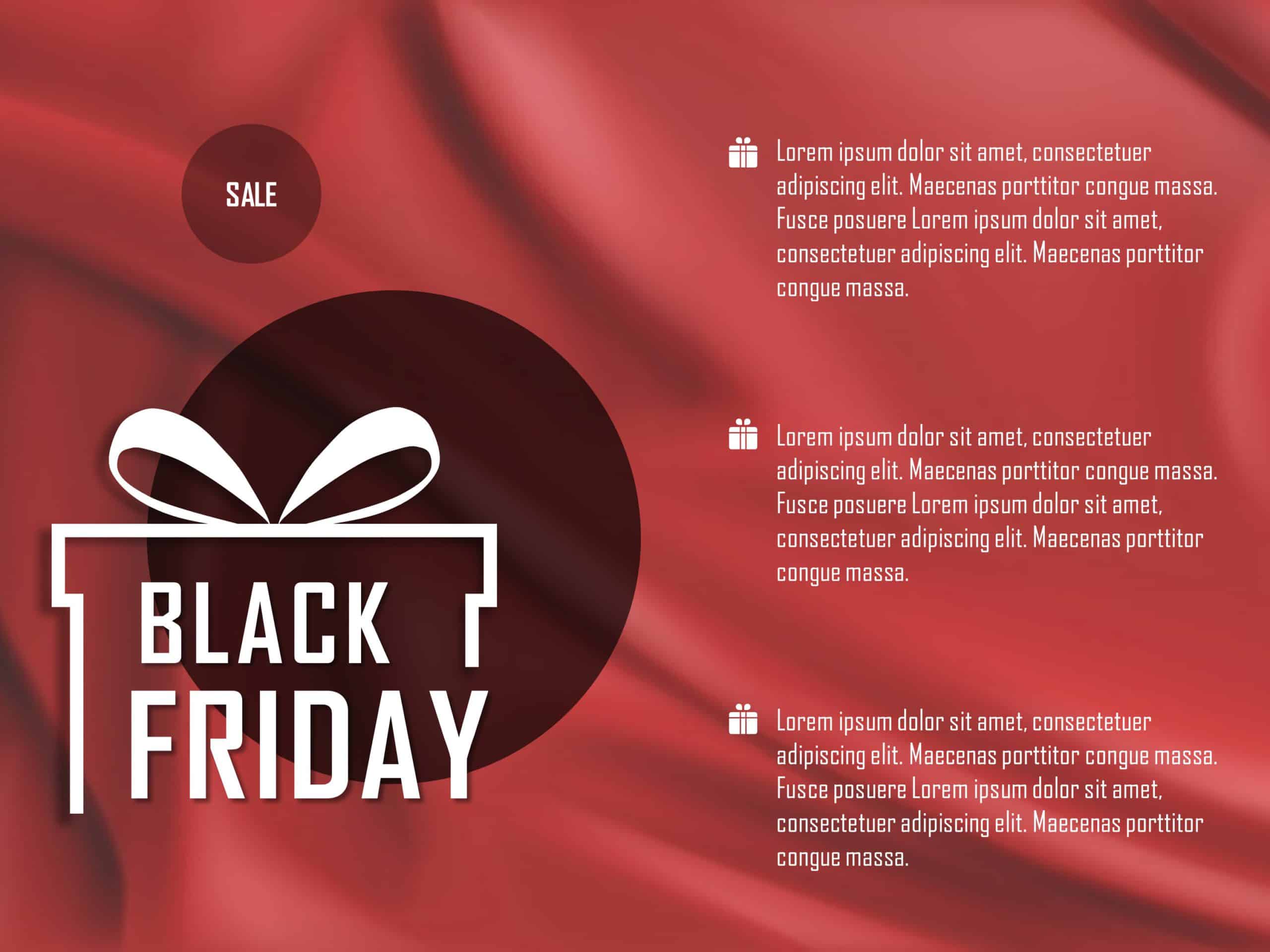 Black Friday Deals PowerPoint Template & Google Slides Theme