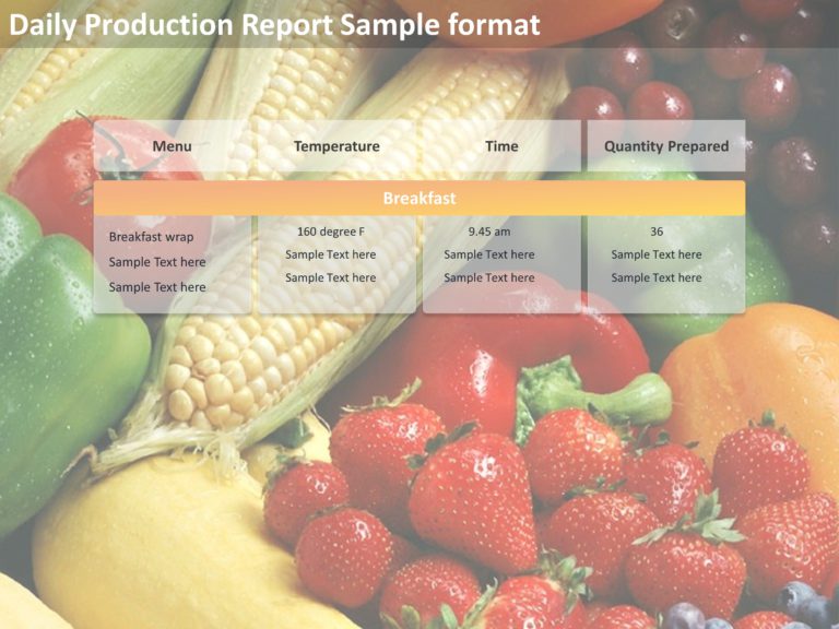 Animated Food PowerPoint Template