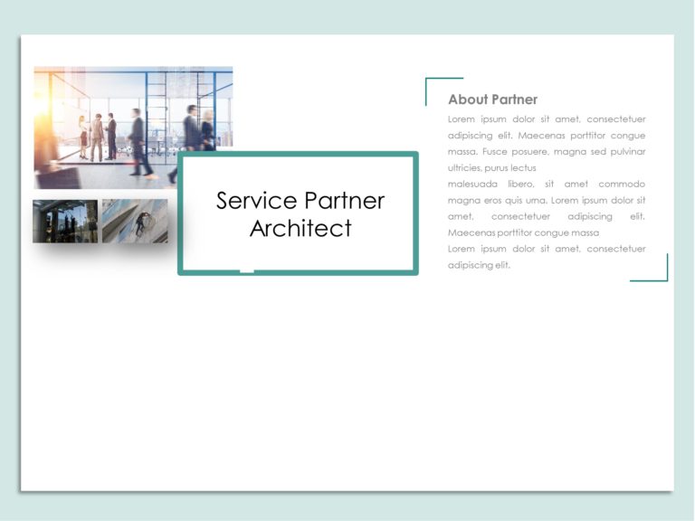 Animated Service Partner Profile PowerPoint Template & Google Slides Theme 1