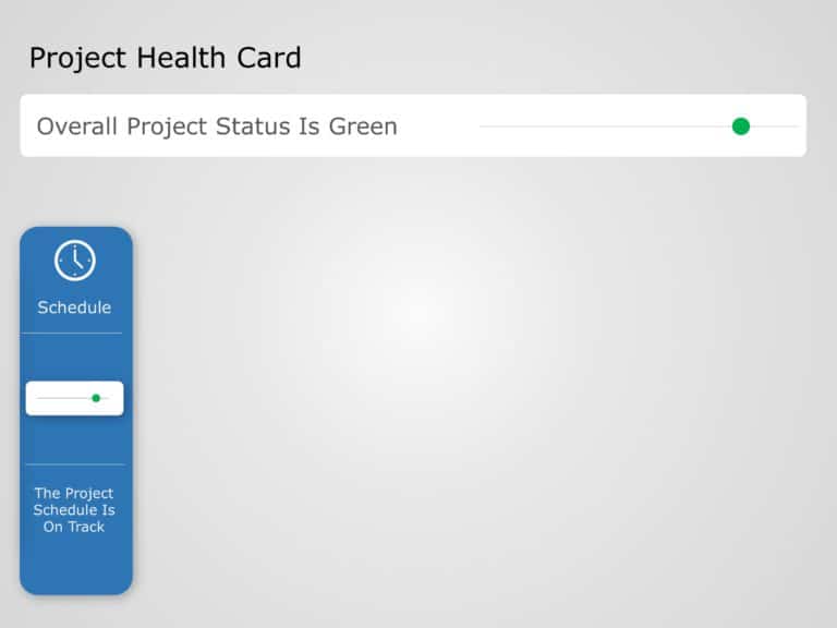 Animated Project Health Card PowerPoint Template & Google Slides Theme 1