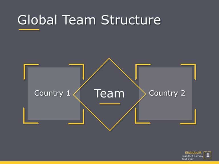 Global Team Structure PowerPoint Template & Google Slides Theme 1