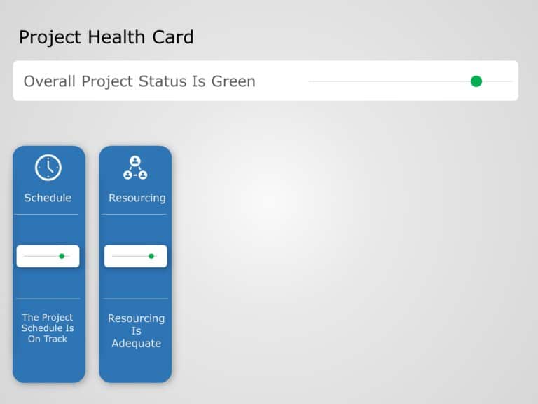 Animated Project Health Card PowerPoint Template & Google Slides Theme 2