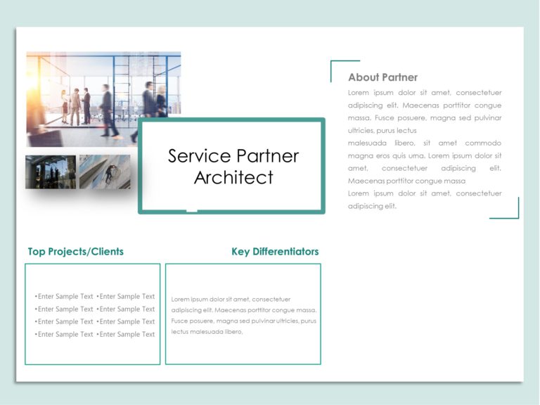 Animated Service Partner Profile PowerPoint Template & Google Slides Theme 3