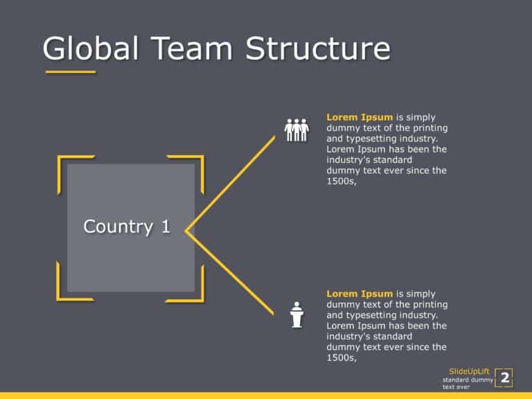 Global Team Structure PowerPoint Template & Google Slides Theme 2