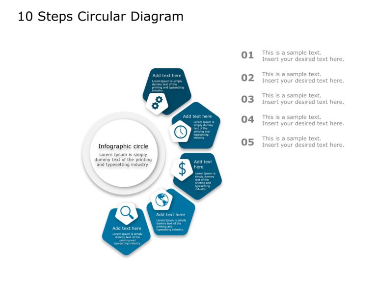 Animated 10 Steps Circle PowerPoint Template & Google Slides Theme 5