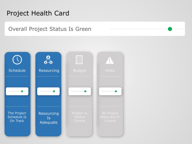 Animated Project Health Card PowerPoint Template & Google Slides Theme 4