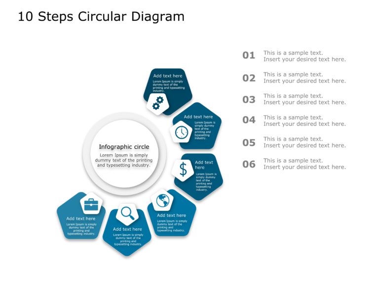 Animated 10 Steps Circle PowerPoint Template & Google Slides Theme 6