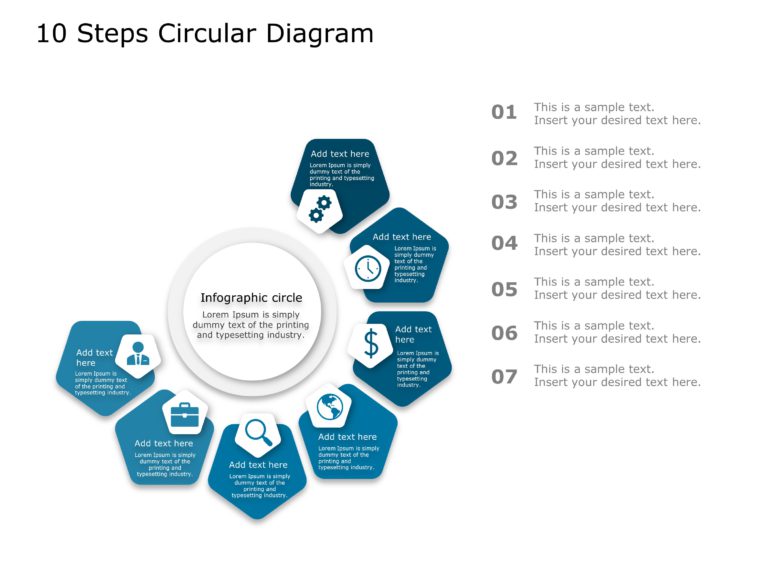 Animated 10 Steps Circle PowerPoint Template & Google Slides Theme 7