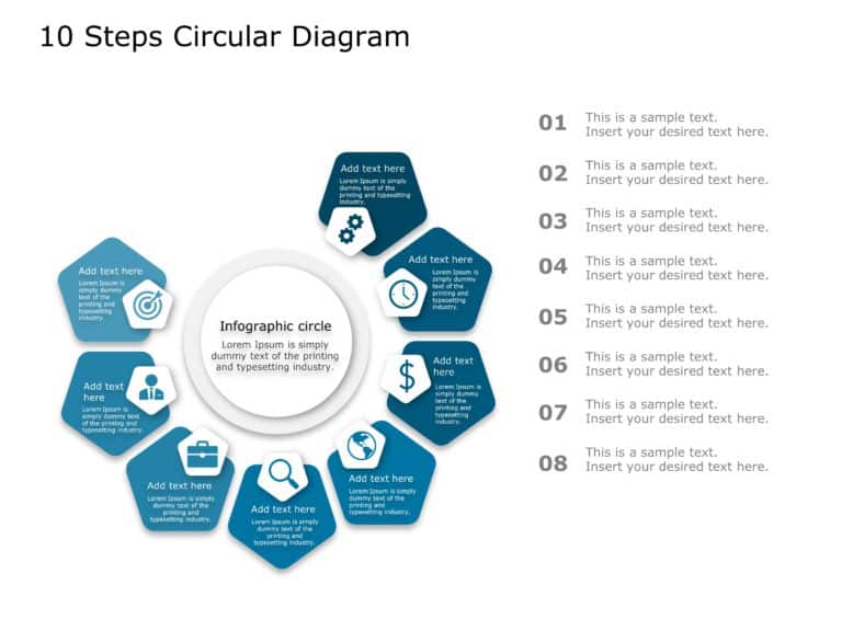 Animated 10 Steps Circle PowerPoint Template & Google Slides Theme 8