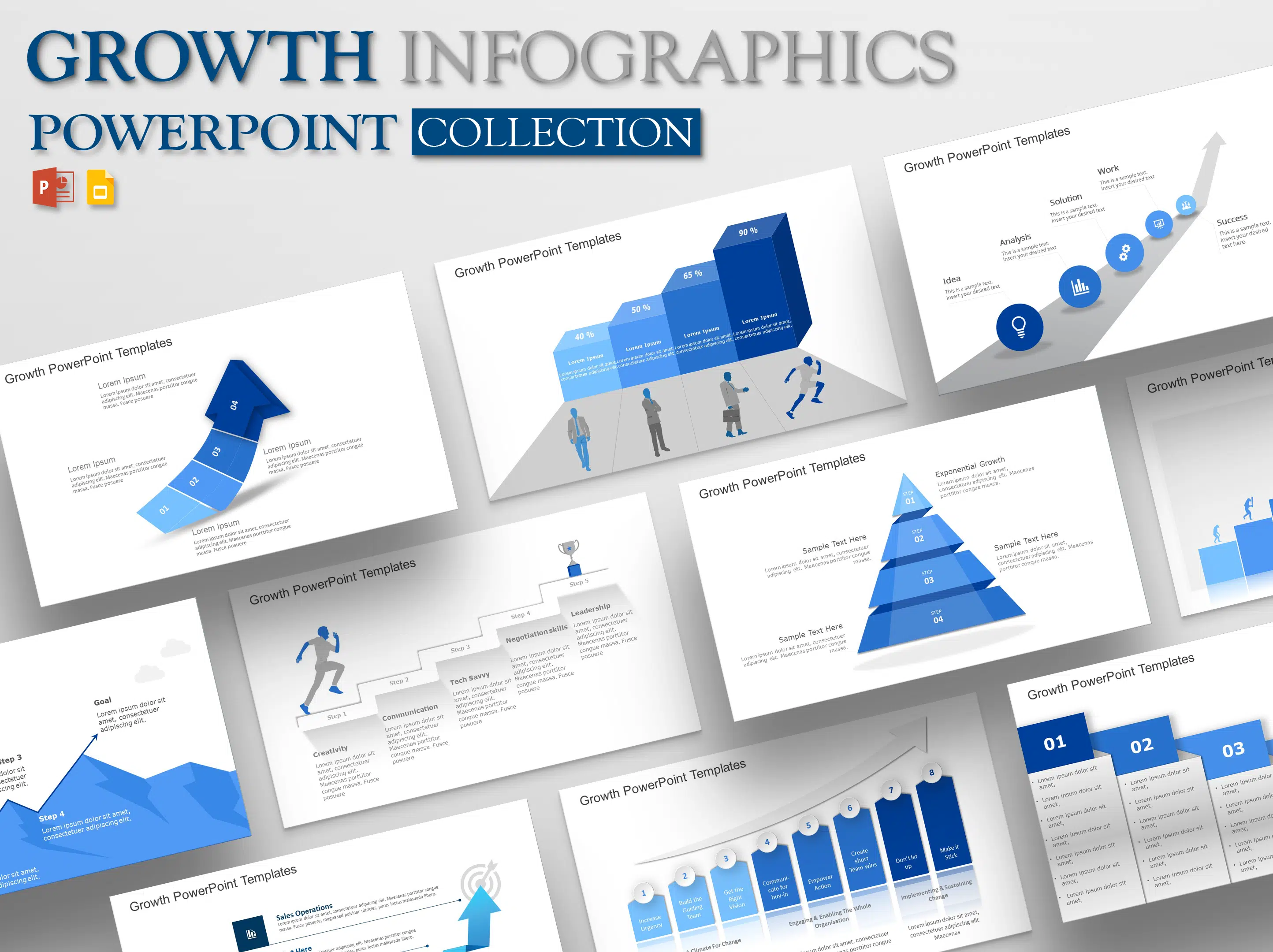 Growth Infographic PowerPoint & Google Slides Themes