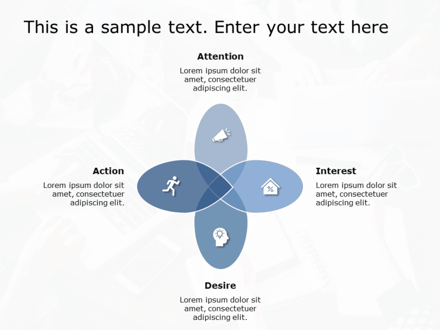 AIDA Marketing Framework for business use ,17k PowerPoint Template