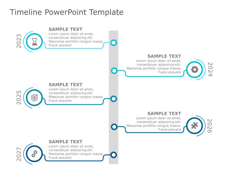 Timeline planning templates for 2023 & Google Slides Theme 18