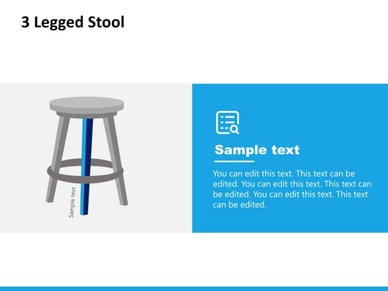 3 Legged Stool PowerPoint Template & Google Slides Theme 1