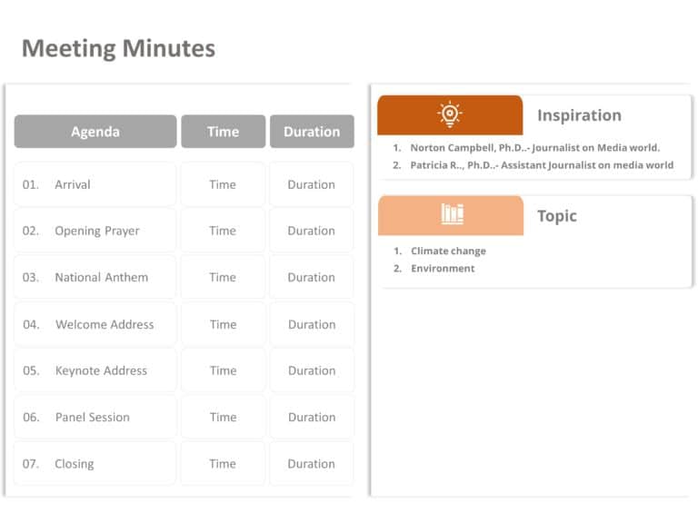 Animated Meeting Minutes PowerPoint Template & Google Slides Theme 2
