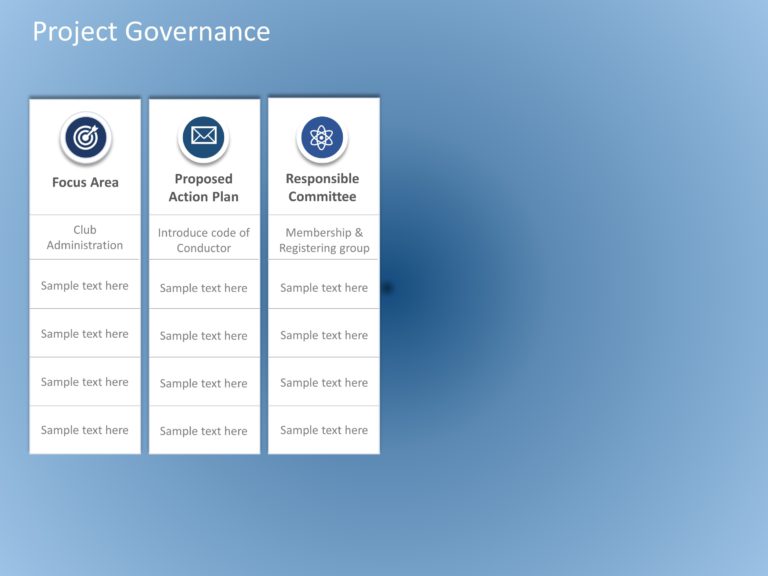 Animated Project Governance PowerPoint Template & Google Slides Theme 3