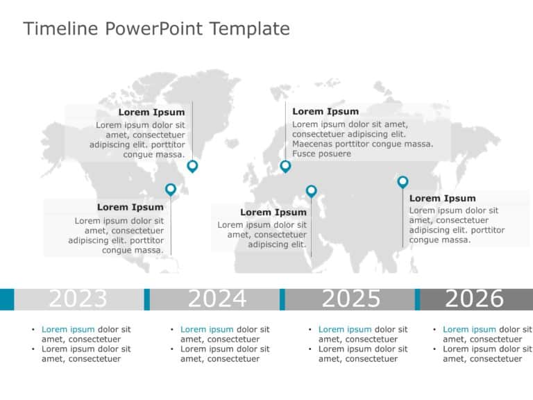 Timeline planning templates for 2023 & Google Slides Theme 4