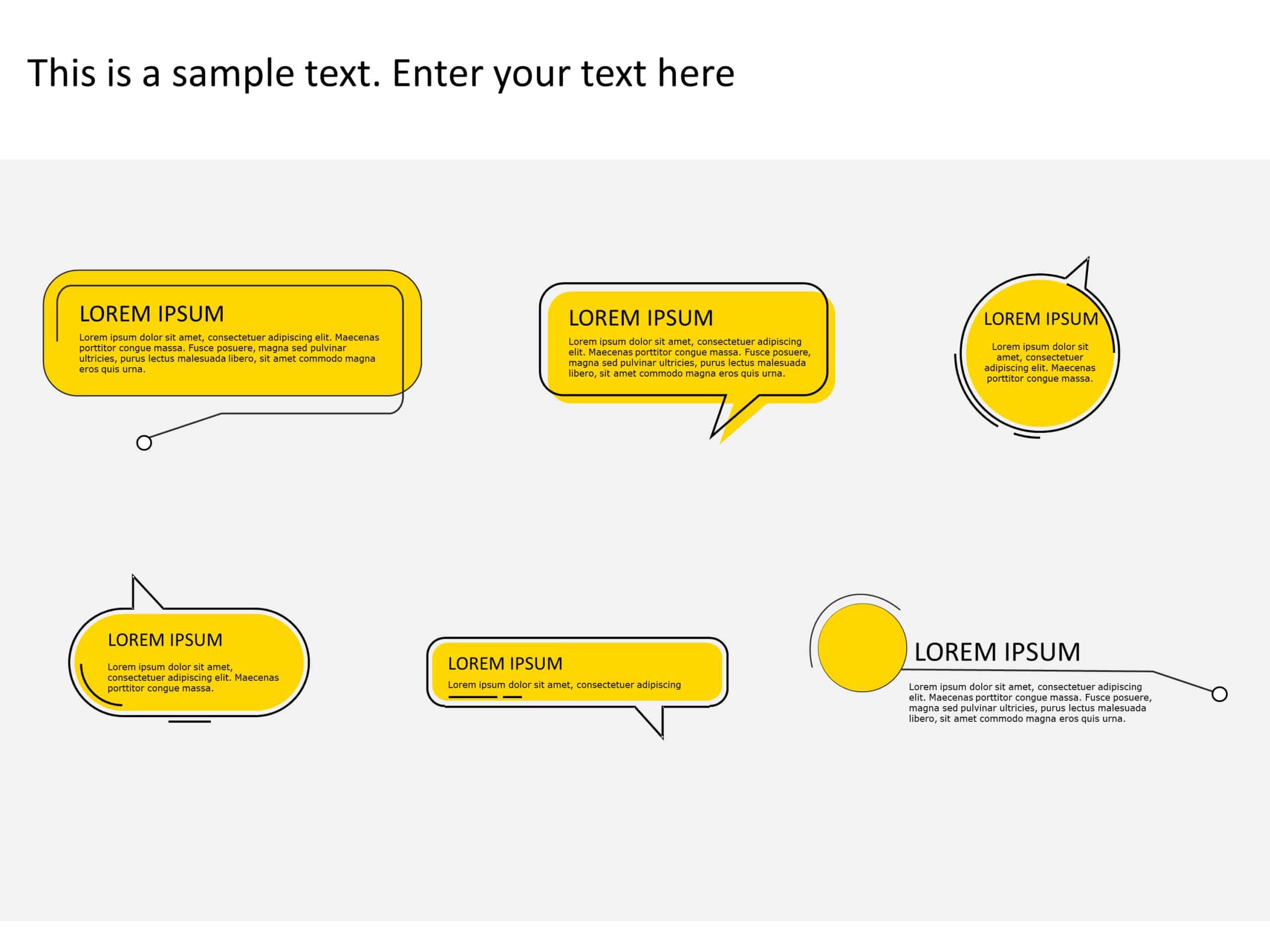 Callouts Shapes PowerPoint Template & Google Slides Theme