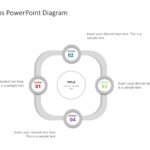 Free Four Step Sub Heading Diagram PowerPoint Template