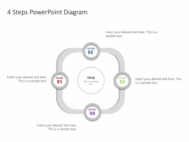 Free 4 Steps Business Diagram PowerPoint Template & Google Slides Theme