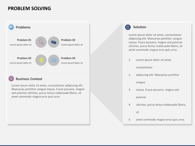 Problem Solving Process PowerPoint Template & Google Slides Theme