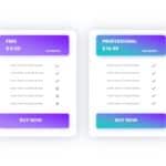 Pricing Table Design PowerPoint Template & Google Slides Theme