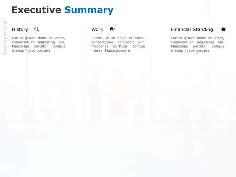Animated Company Introduction Executive Summary PowerPoint Template & Google Slides Theme 1