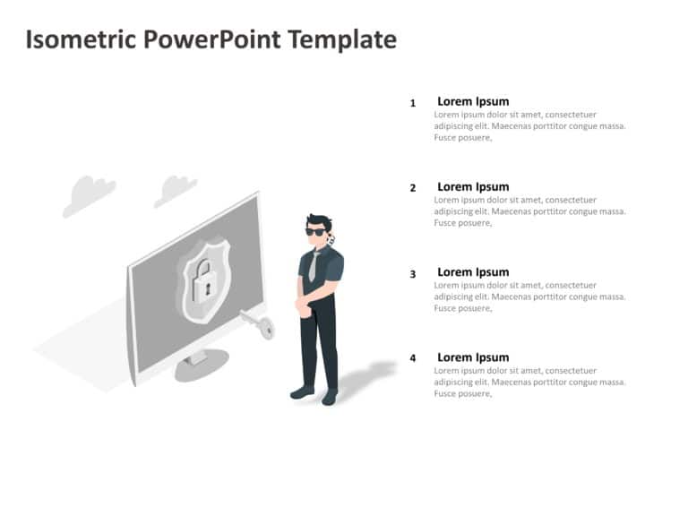 Isometric Templates for PowerPoint and Google Slides Theme 8