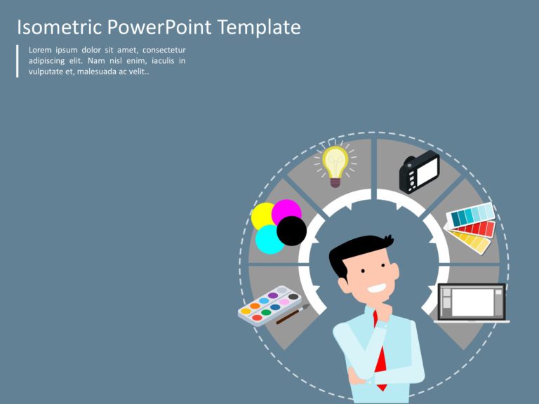 Isometric Templates for PowerPoint and Google Slides Theme 10