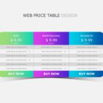 Pricing Table Infographics PowerPoint Template