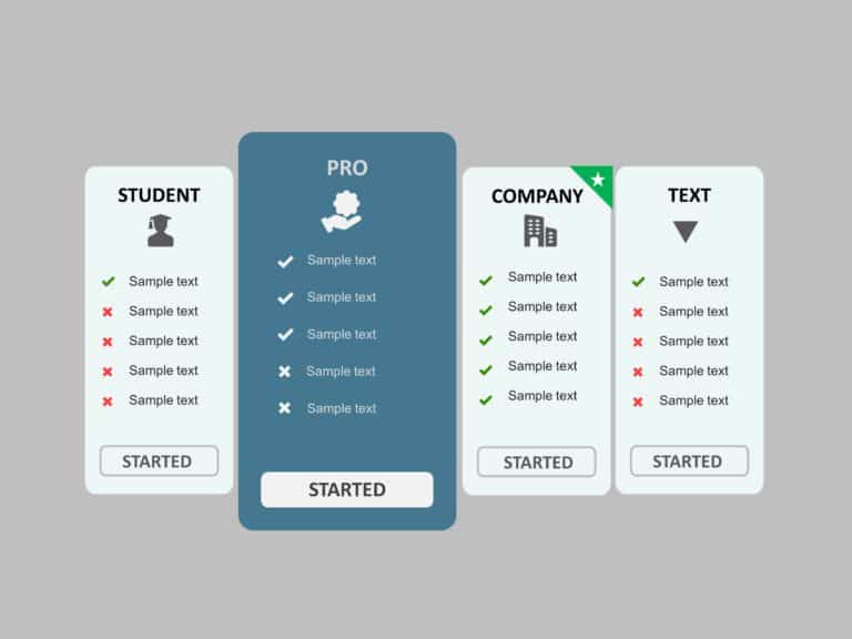 Pricing Plan Infographic PowerPoint Template & Google Slides Theme 1