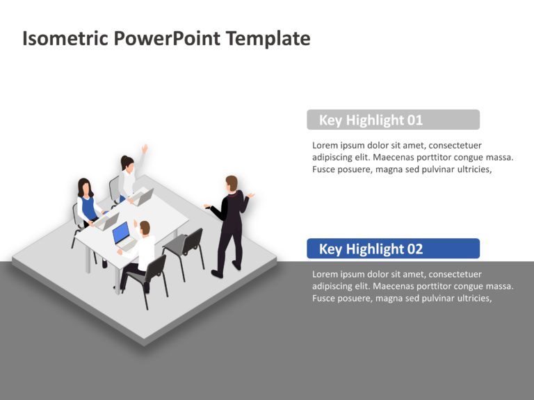 Isometric Templates for PowerPoint and Google Slides Theme 27