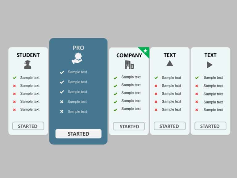 Pricing Plan Infographic PowerPoint Template & Google Slides Theme 2