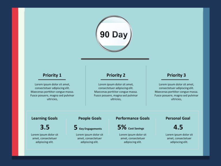 Animated 30 60 90 day for New Job Animated PowerPoint Template