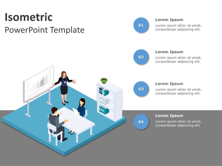 Isometric Templates for PowerPoint and Google Slides Theme 4