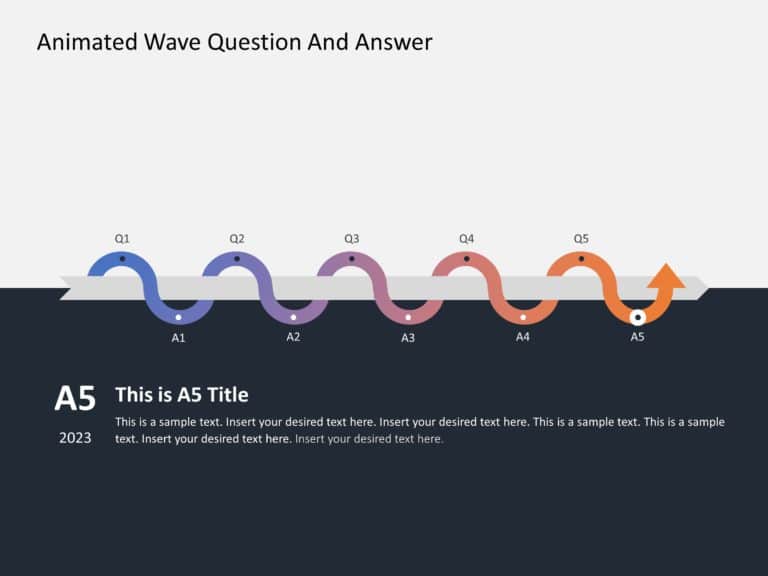 Animated Wave Roadmap PowerPoint & Google Slides Template Theme 8