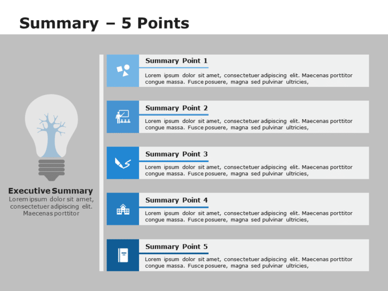 Summary Slides Template Collection for PowerPoint & Google Slides Theme 11