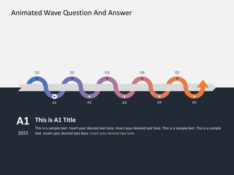 Animated Wave Roadmap PowerPoint & Google Slides Template Theme 9