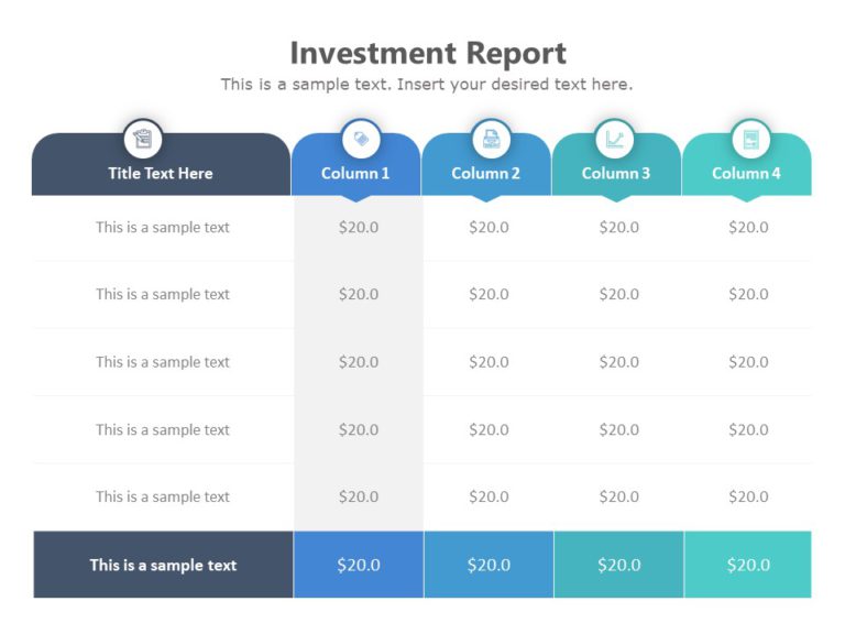 Financial Investment Report PowerPoint Template & Google Slides Theme 2